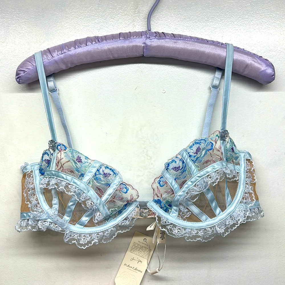For Love and Lemons Sorbet Rose Underwire Bra